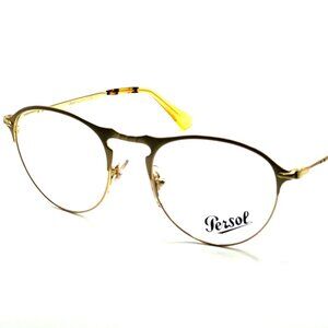 NEW AUTHENTIC PERSOL 7092-V 1069 Matte Gold Men Eyeglasses 50mm 19 145